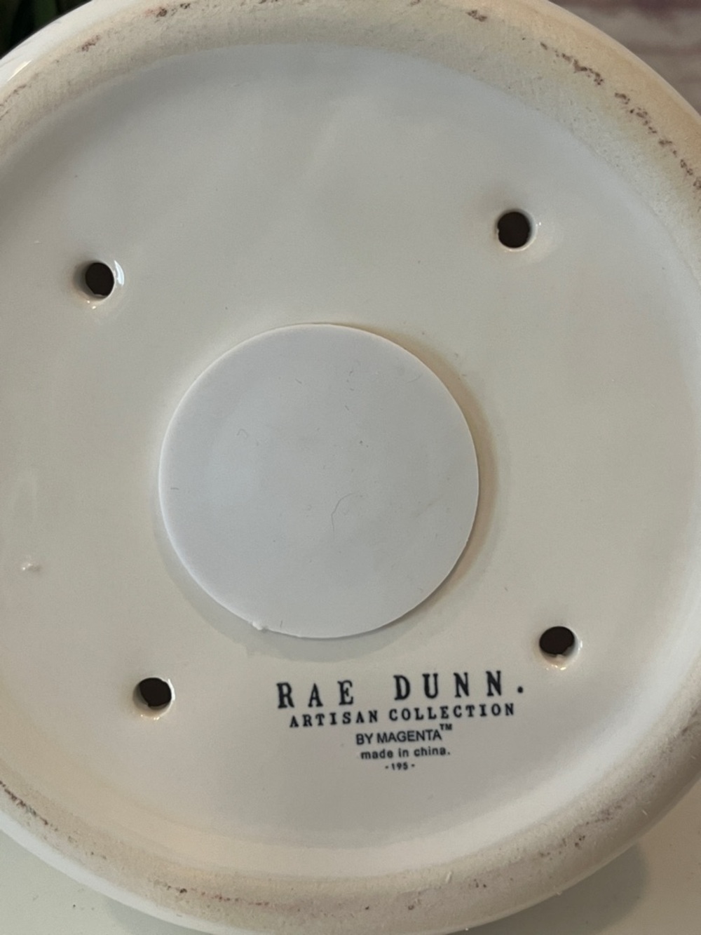 Rae Dunn “GROW”  with Navy Ribbon NWT - Picture 4 of 4